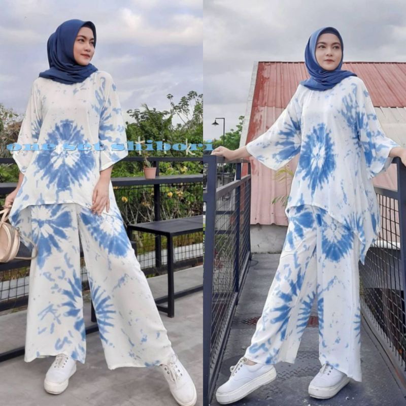 0jumbo WINGS SET LD130 SHIBORI MOTIF JUMBO SET RAYON SET ONE SET TIE