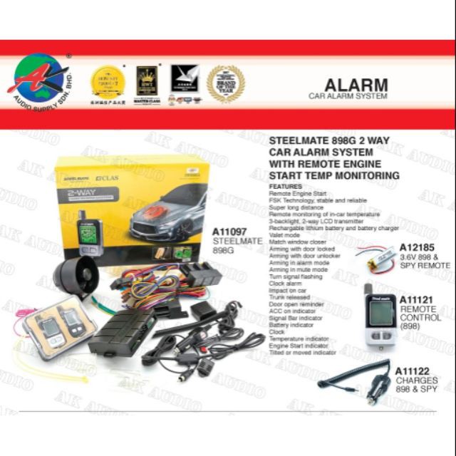 Steelmate G Way Car Alarm System Accessories Shopee Malaysia