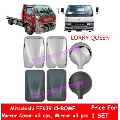 MITSUBISHI FUSO FB511 FE639 CHROME MIRROR COVER AND MIRROR SET PRICE