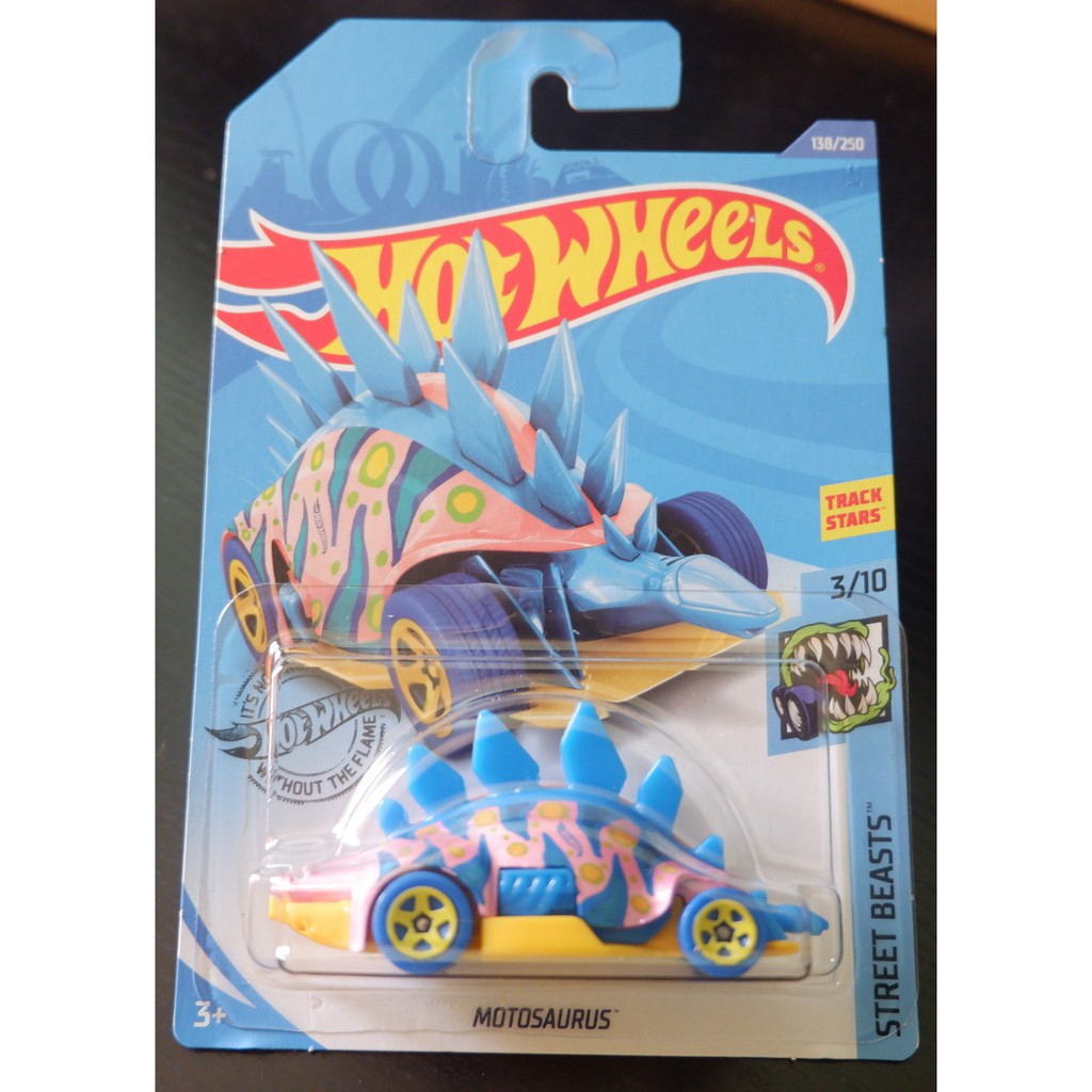 Hot Wheels Motosaurus Pink Light Blue STREET BEASTS 2020 138 250