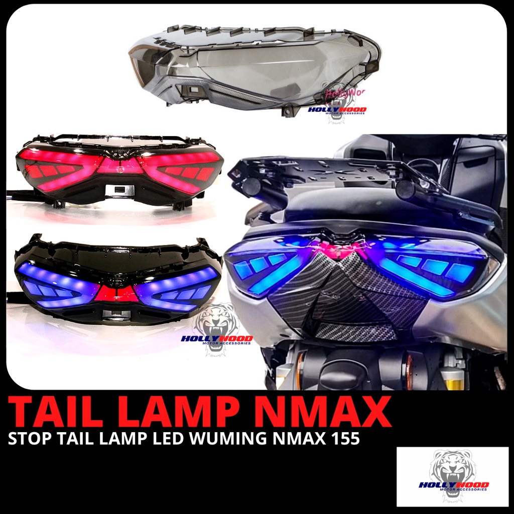 Kyt Yamaha Nmax V Nmax New Cover Lampu Belakang Smoke Tail Lamp