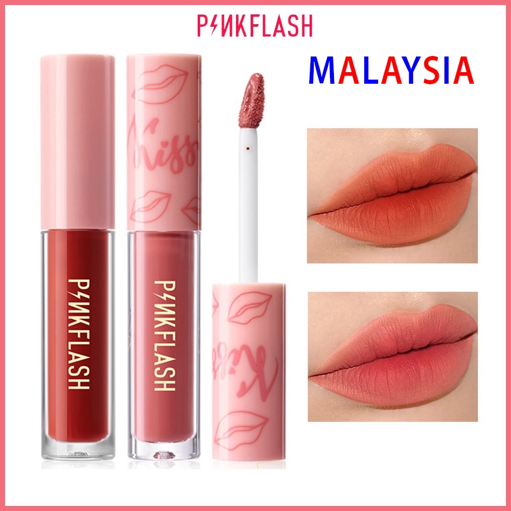 Ready Stock PINKFLASH Liquid Lipstick LipMatte Long Lasting OhMyKiss