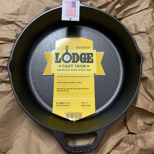 Inch Original Lodge Cast Iron Skillet Shopee Malaysia