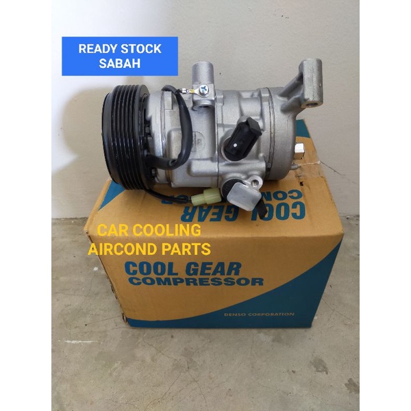 Air Cond Compressor Alza Myvi Lagi Best Avanza Original Denso