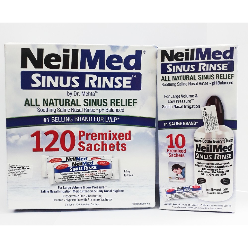 Neilmed Sinus Rinse Starter Kit 10 Sachets Neilmed Sinus Rinse