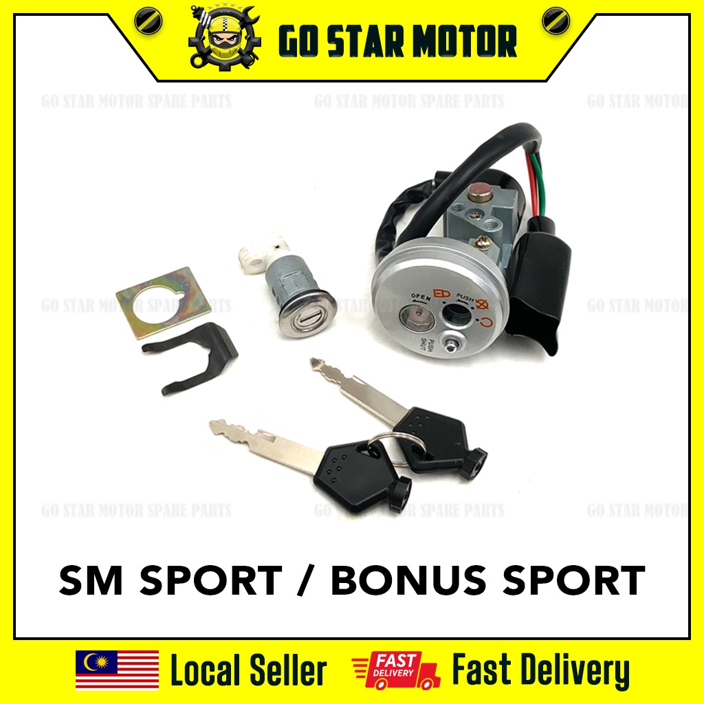 SYM BONUS SPORT SM SPORT 110 SMSPORT Main Switch Full Set Kunci Key