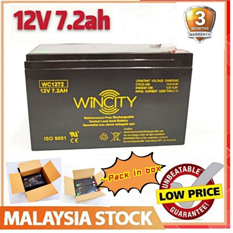 Wss Genuine Wincity V Ah Rechargeable Sealed Lead Acid Battery