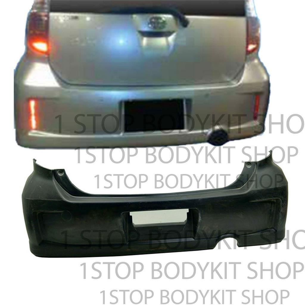 PERODUA MYVI REAR BUMPER TRD PASSO FIBERGLASS SKIRT LIP BODYKIT