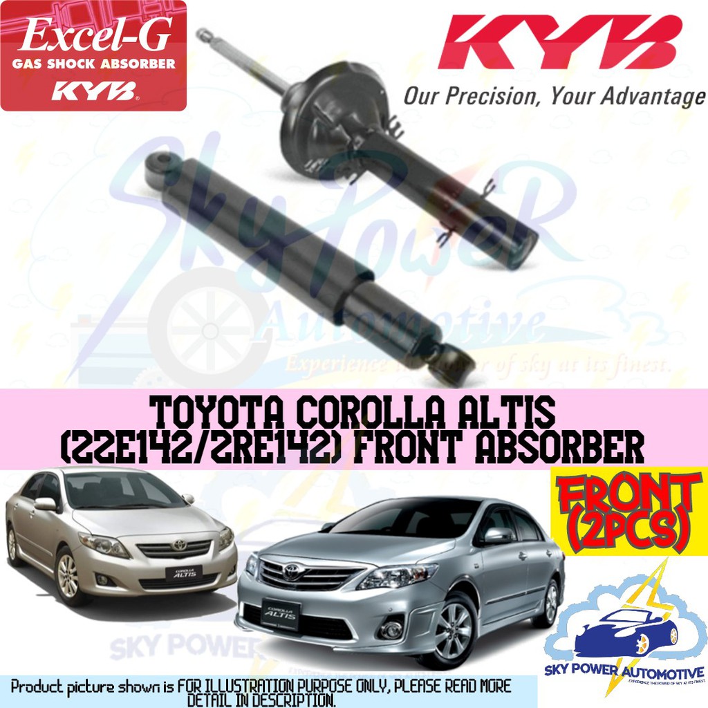 TOYOTA COROLLA ALTIS ZZE142 ZRE142 2008 2013 KAYABA KYB EXCEL G GAS