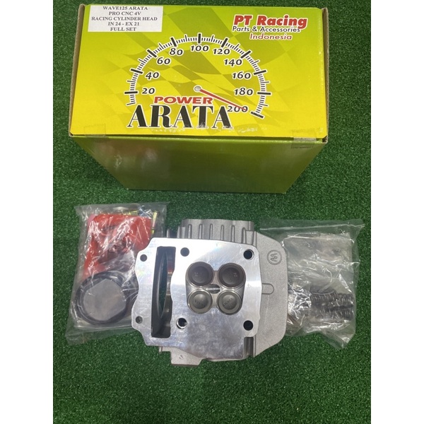 Head Racing W125 4 Valve 24 21 Head Penuh Intake Cnc Porting Arata