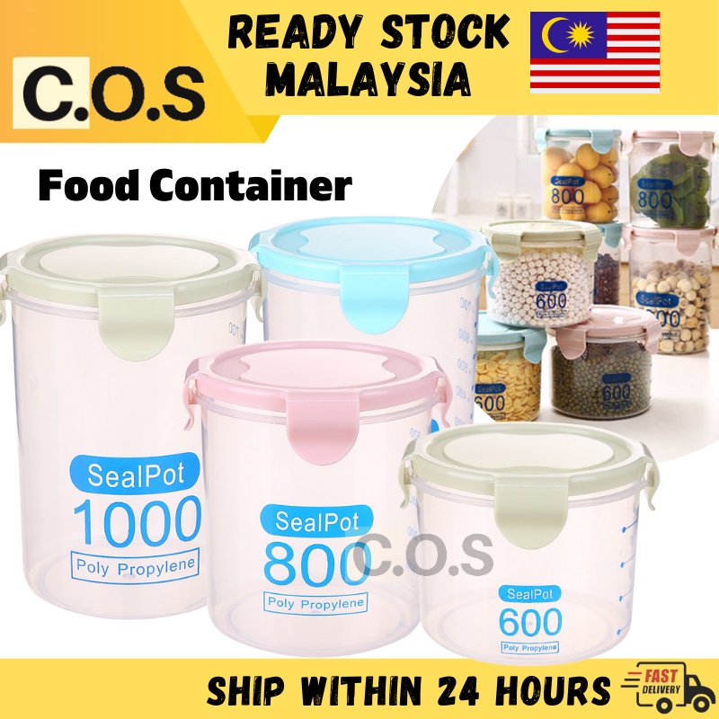 Cos Airtight Container Plastic Kitchen Food Storage Container Plastic