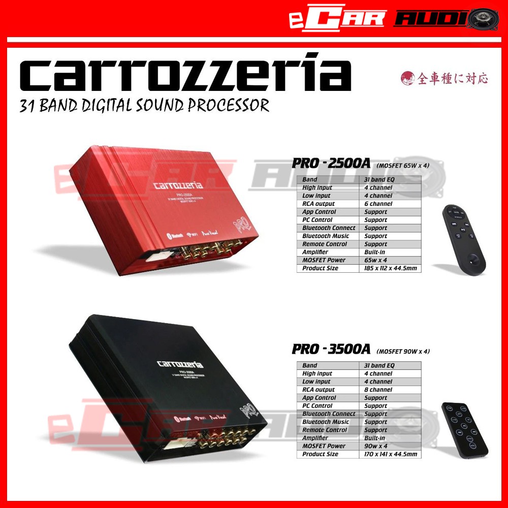 Carrozzeria Dsp Pro A Pro A Pro Series Band Digital Sound