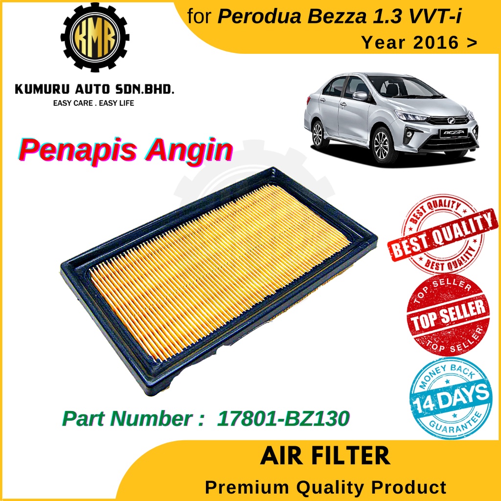 Air Filter Penapis Angin Perodua Bezza 1 3 17801 BZ130 Shopee Malaysia