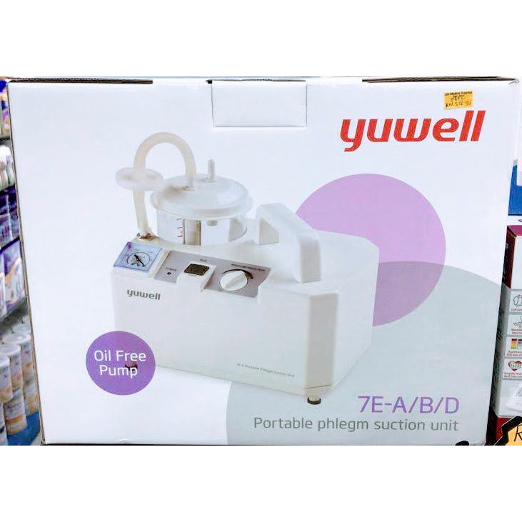 Yuwell Portable Phlegm Suction Unit E A B D Oil Free Pump Shopee