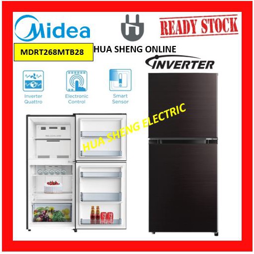 Midea MDRT268MTB28 MY Gross 200L 2 Doors Inverter Quattro Refrigerator