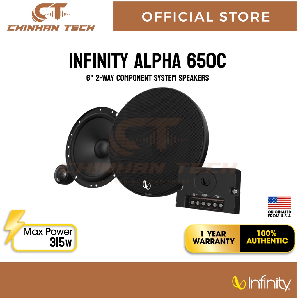 Infinity Alpha C Inch Way Component System Speakers W Rms