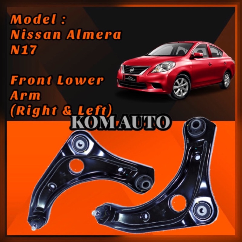 Nissan Almera N Front Lower Arm Right Left Shopee Malaysia