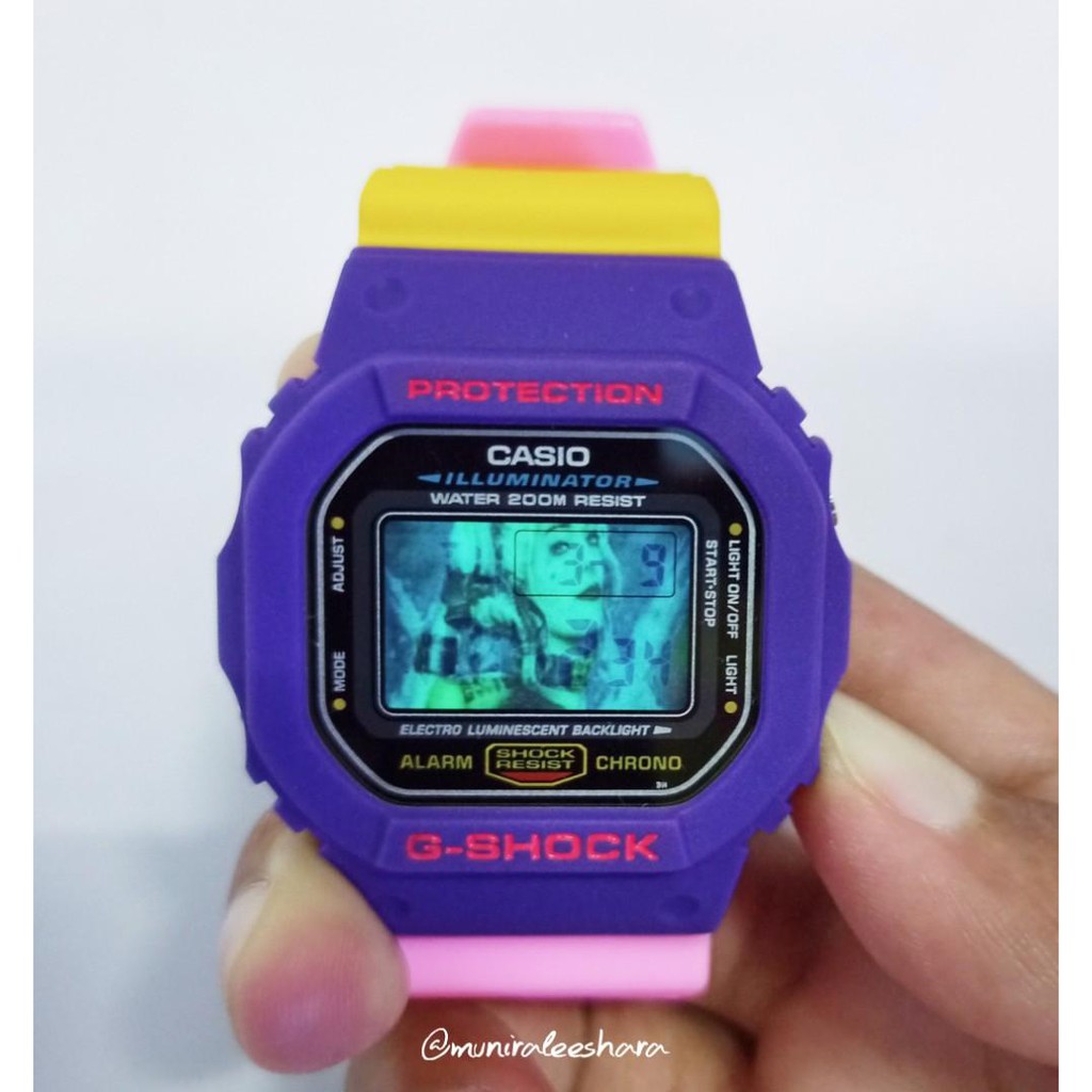 Original G Shock Casio Custom Harley Quinn Dw E Vdf Shopee Malaysia