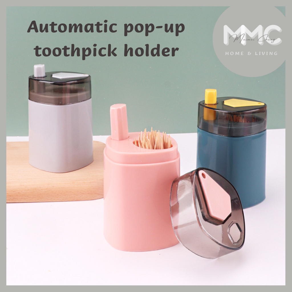 MMC Toothpick Storage Box Creative Toothpick Box Push Type Automatic