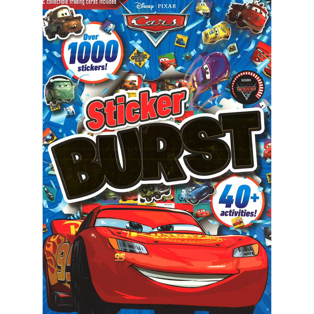 BBW Disney Pixar Cars Sticker Burst ISBN Shopee