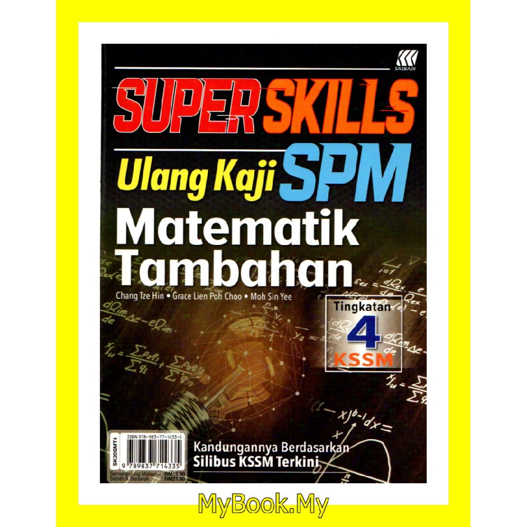 MyB Buku Rujukan Nota Super Skills Ulang Kaji SPM Tingkatan 4 KSSM