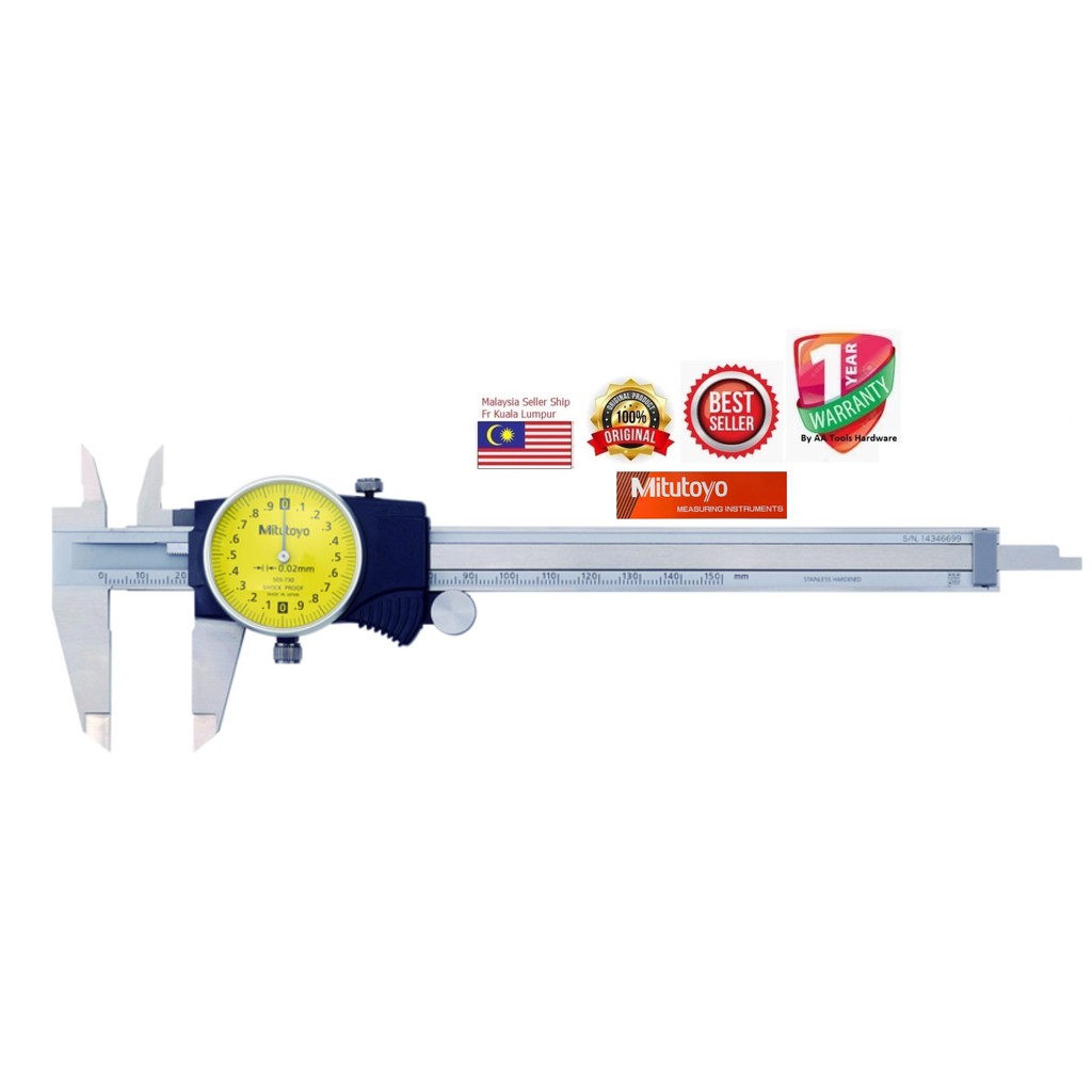 Mm Mitutoyo Dial Caliper New Ori Mitutoyo Shopee