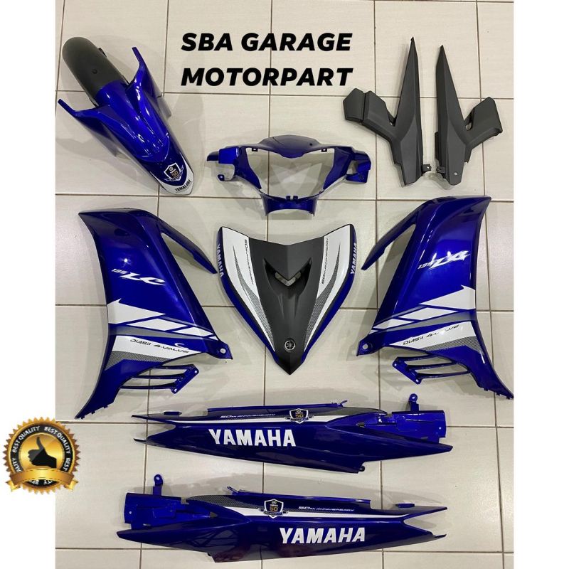 Yamaha 100 Original Hly LC135 V2 V3 5Speed Body Cover Set Colour Blue