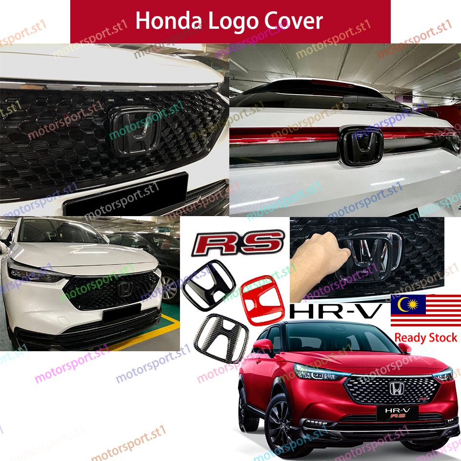 READY STOCK Honda HRV 2022 2024 Honda Logo Emblem Carbon Fiber Piano