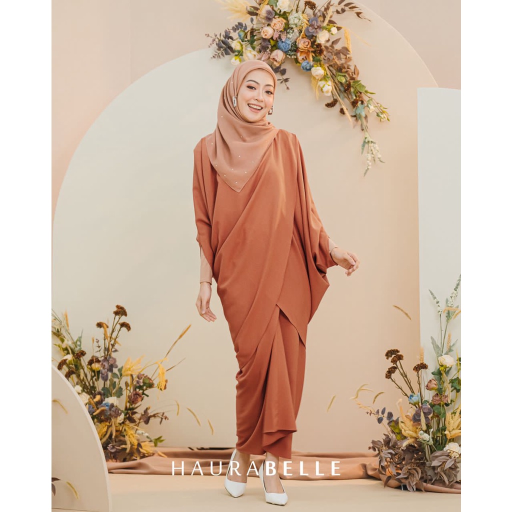 READY STOCK PART 1 RHEA KAFTAN BOLD COLOUR By HAURABELLE Baju