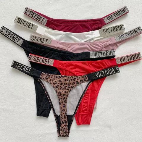 Victoria S Secret Sexy Women S Seamless Luxury Letter Strass Lingerie G