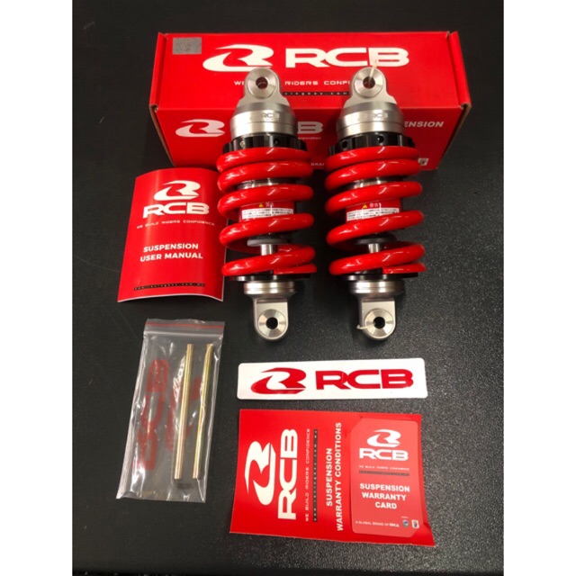 RCB E2 LINE REAR ABSORBER MONOSHOCK YAMAHA LC135 RED COLOR HEAVY DUTY