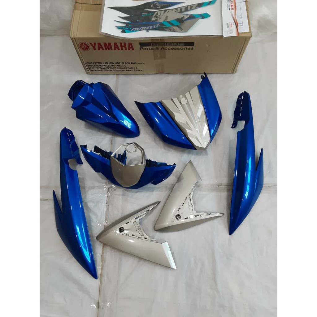 YAMAHA EGO AVANTIZ 125 BODY COVER SET OE WITH STICKER SET VPBC5 BLUE