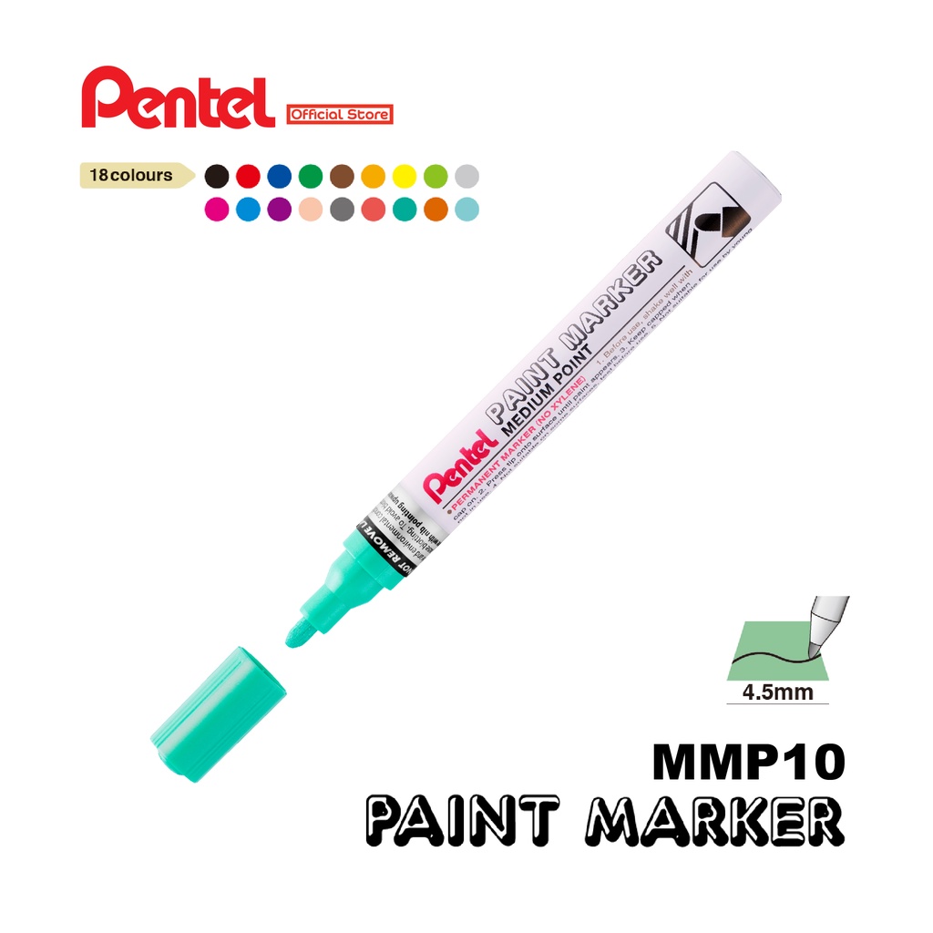 Pentel Mmp Paint Marker Medium Point New Colours Shopee Malaysia