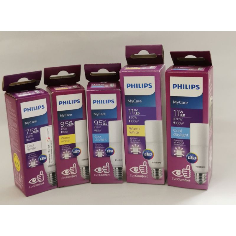 SIRIM Original Philips Mycare LED Bulb Stick EyeComfort E27 7 5w 9