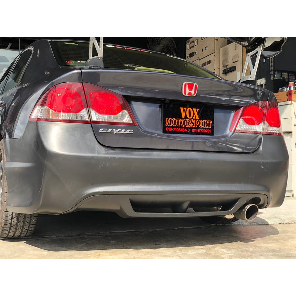 1 Honda Civic Fd Type R Pp Bumper Belakang With Diffuser Fit Untuk