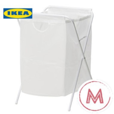 Ikea Jall Laundry Bag With Stand White L Bekas Kain Kotor Berangka