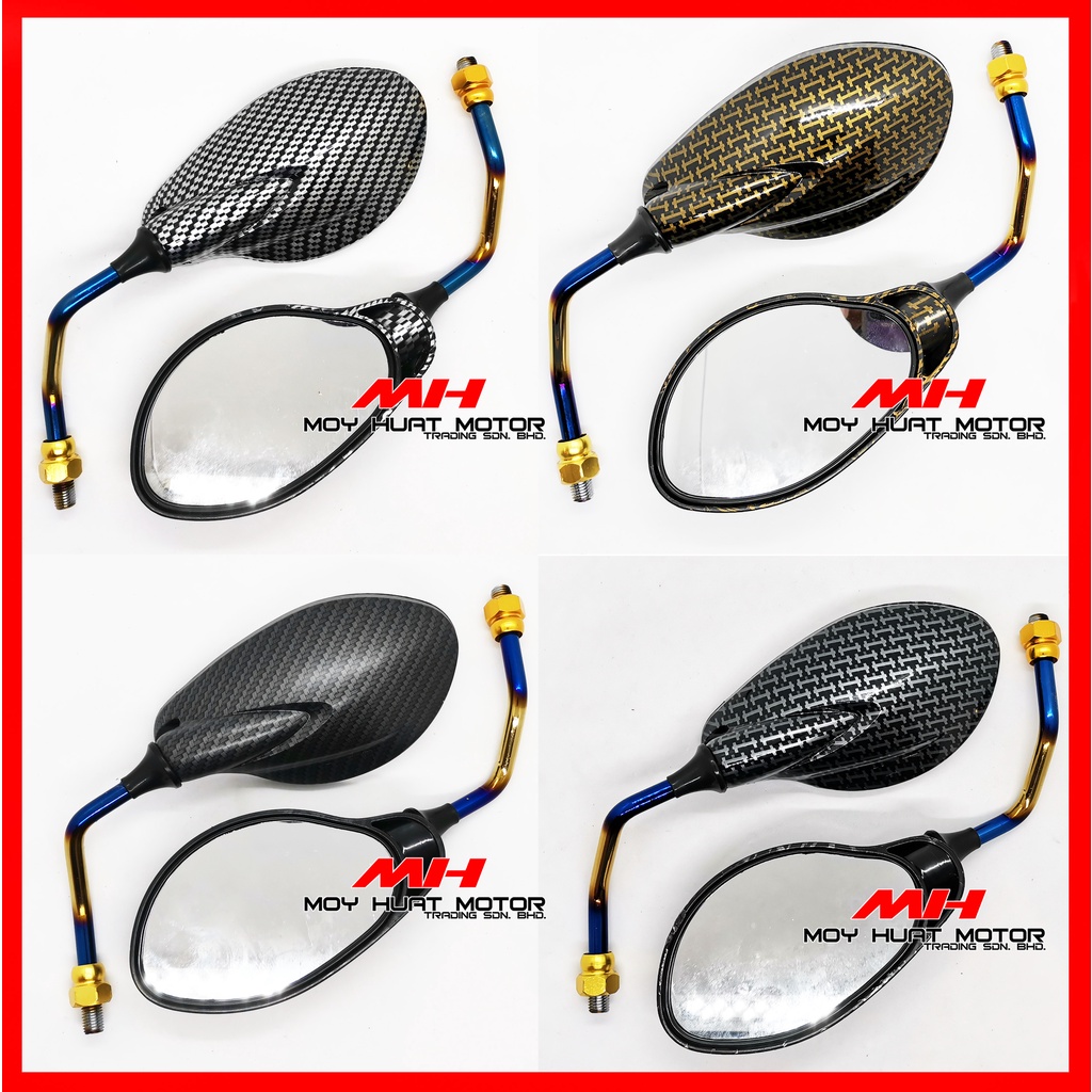 Y125ZR TITANIUM SIDE MIRROR TITANIUM GOLD TITANIUM SILVER CARBON