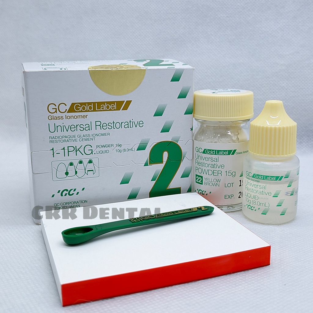 Dental Glass Ionomer Gic Fuji Restorative Gold Big Label Shopee