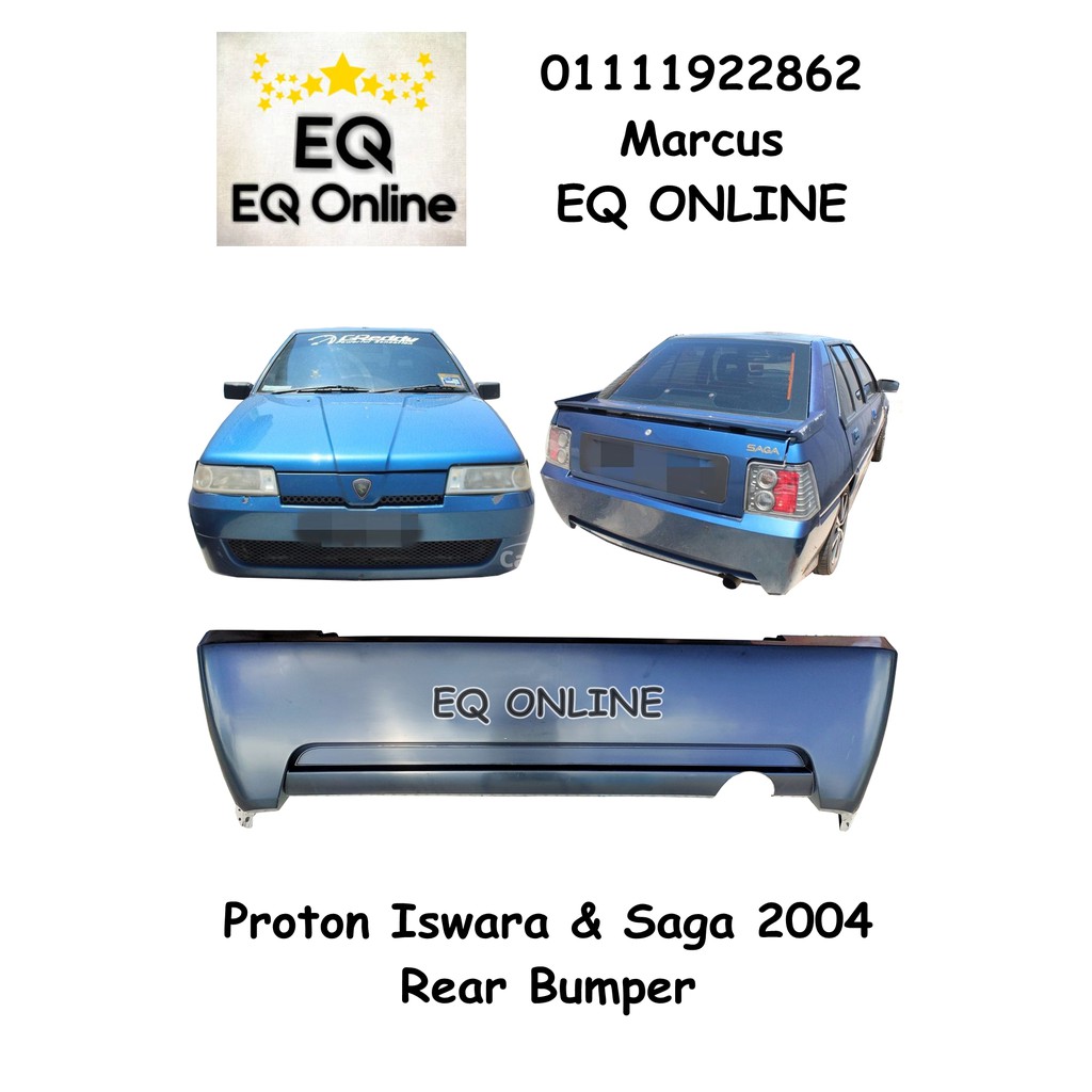 Proton Saga Iswara 2004 Rear Bumper LMST LMSS Aeroback PP Plastic