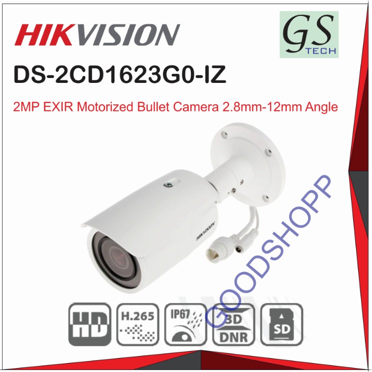 HIKVISION DS 2CD1623G0 IZ 2MP EXIR Motorized IP Bullet Camera 2 8mm