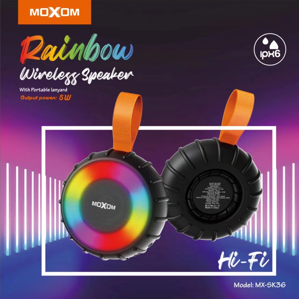 MOXOM MX SK36 Wireless Bluetooth V5 1 HIFI Portable Speaker