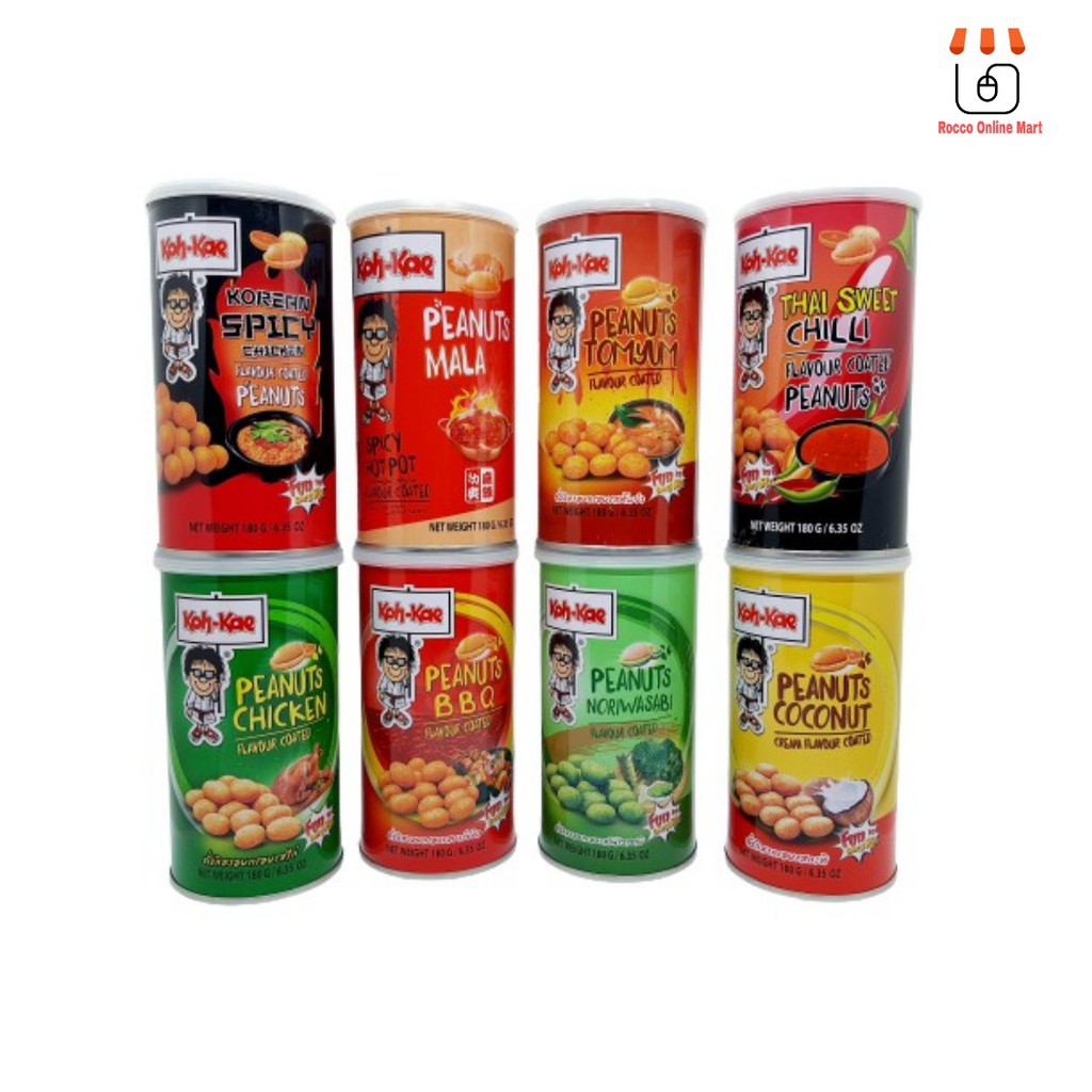 KOH KAE COATED PEANUTS 180G KOREAN SPICY MALA TOMYAM THAI CHILI