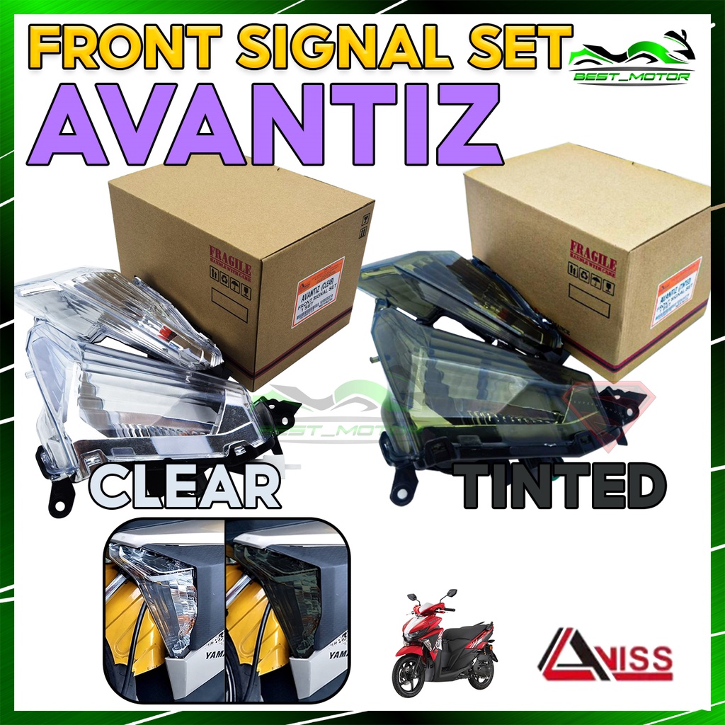 Yamaha Avantiz Front Signal Set Ego Avantiz VISS Clear Tinted Signal