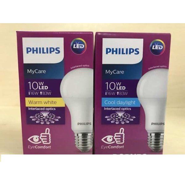 Philips Mycare Led Bulb W A E Warm White Cool Daylight Shopee