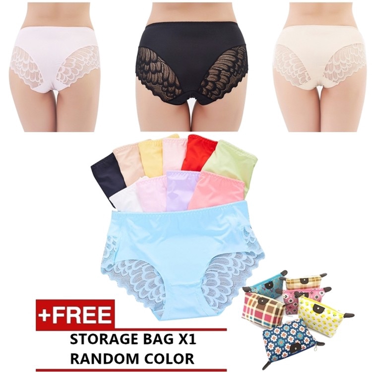 Eliana 2017 Women S Sexy Lace Panties Underwear 5 Pcs Set Shopee