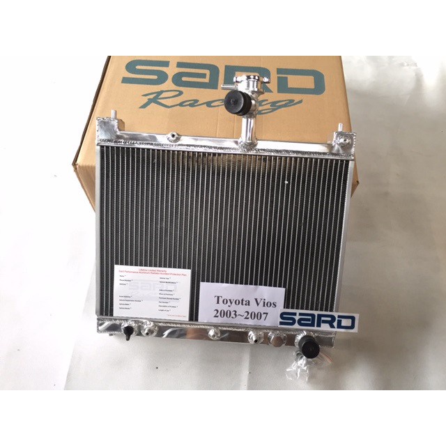 SARD Aluminum Alloy Dual 2 Core Radiator For TOYOTA Vios Ncp42 2003