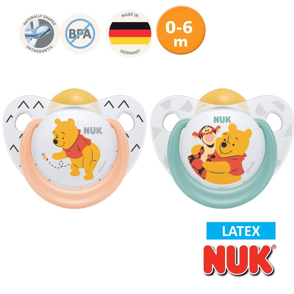 Nuk Silicone Latex Disney Mickey Minnie Soother Pacifier Winnie Pooh