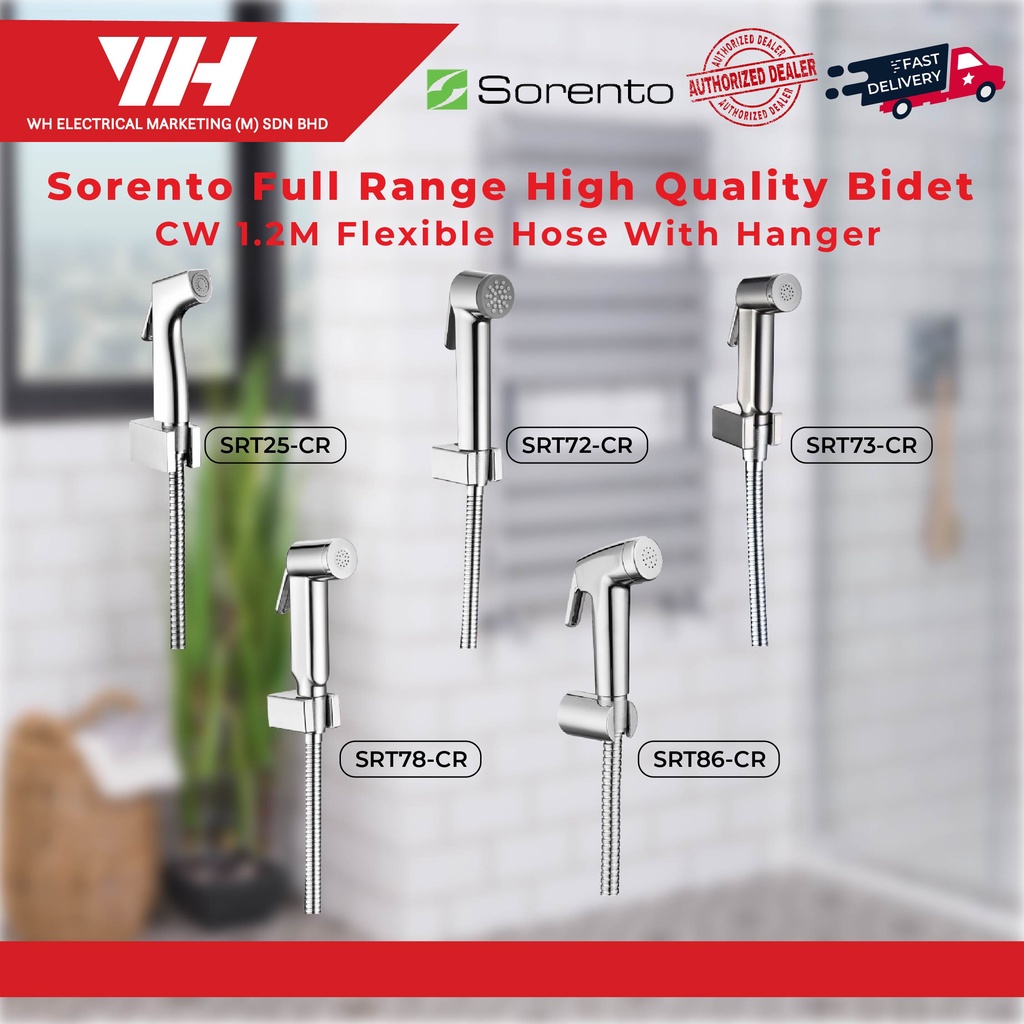 Sorento Full Range High Quality Bidet C W 1 2M Flexible Hose With