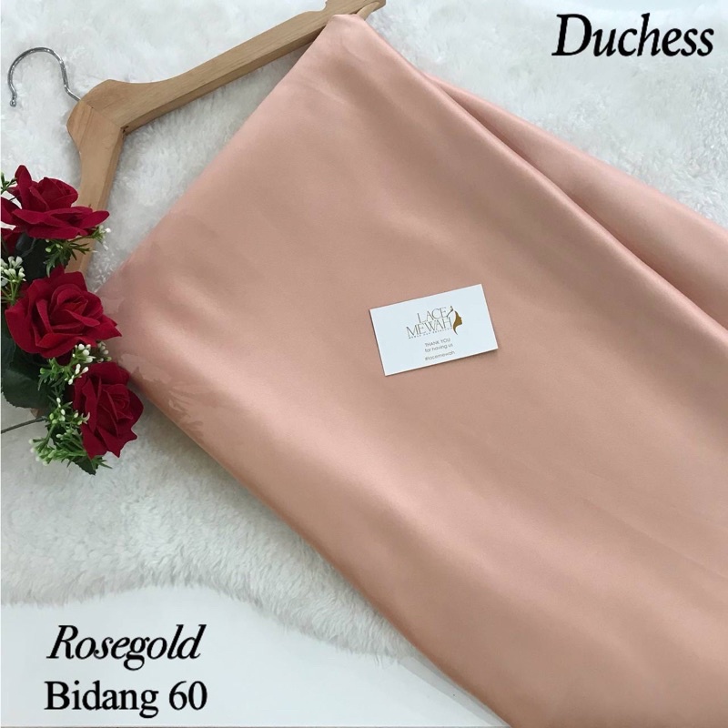 Kain Duchessbaju Pengantin Bridal Satin Kain Kosong Nikah Tunang