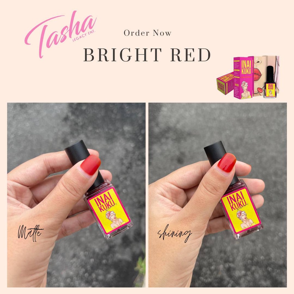 Tasha Inai Kuku Cantik Ml With Free Buffer Bar Merawat Kuku Rosak